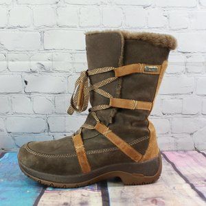 ULU Shearling Lace Up Winter Snow Boots Size 6.5